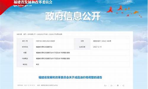 油价调整最新消息福建-最新福建油价调整通知