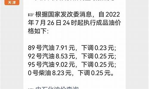 天津油价最新调整-天津油价最新调整92号汽油最新价格